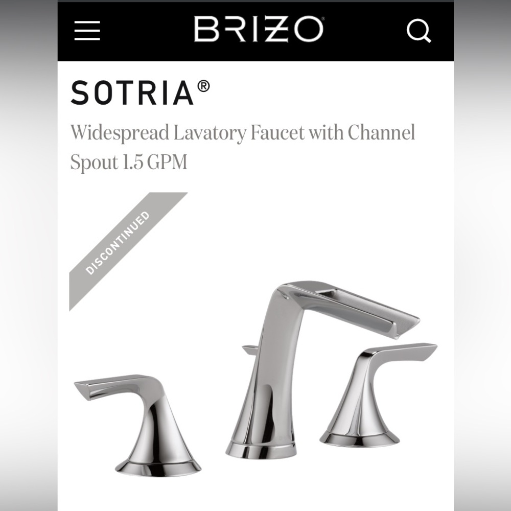 Brizo Sotria Polished Chrome Luxe Faucet Set